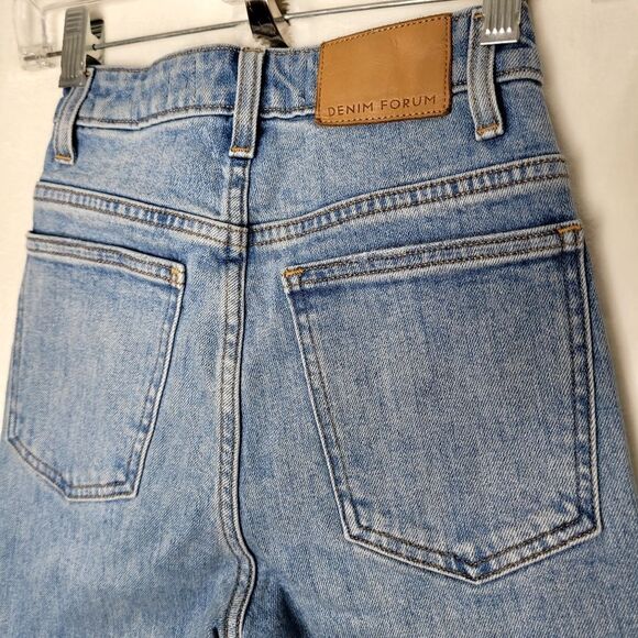 Denim Forum The 90s Naomi Super Hi Stovepipe Jeans Size 23 - Picture 6 of 9